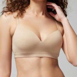 Soma Women's NWOT Tan Enbliss Wirefree Comfort Bra Size 38C